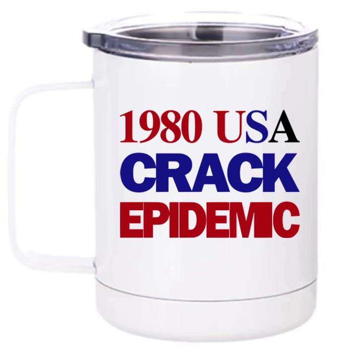 1980 Usa Crack Epidemic 12 oz Stainless Steel Tumbler Cup