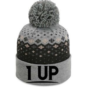 1 UP Funny Fathers Day T The Baniff Cuffed Pom Beanie