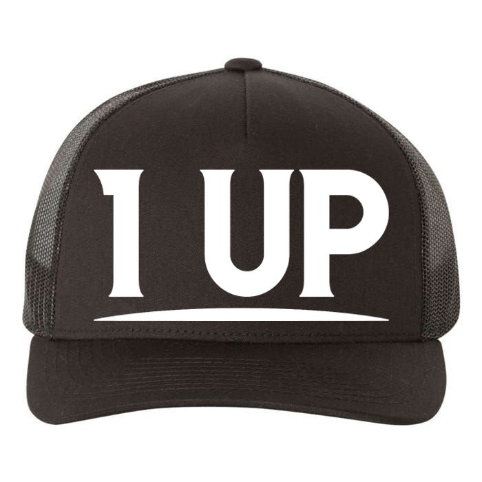 1 UP Funny Fathers Day T Yupoong Adult 5-Panel Trucker Hat