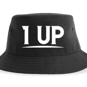 1 UP Funny Fathers Day T Sustainable Bucket Hat