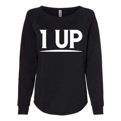 1 UP Funny Fathers Day T Womens California Wash Sweatshirt