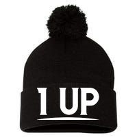 1 UP Funny Fathers Day T Pom Pom 12in Knit Beanie