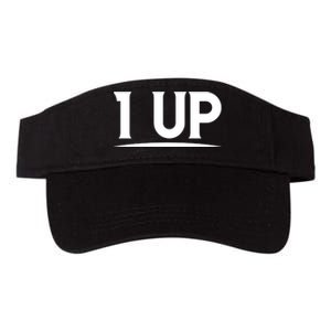 1 UP Funny Fathers Day T Valucap Bio-Washed Visor