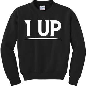 1 UP Funny Fathers Day T Kids Sweatshirt