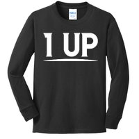 1 UP Funny Fathers Day T Kids Long Sleeve Shirt