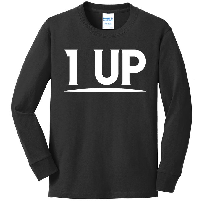 1 UP Funny Fathers Day T Kids Long Sleeve Shirt