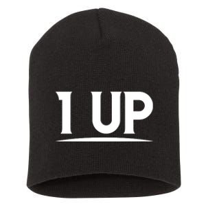 1 UP Funny Fathers Day T Short Acrylic Beanie