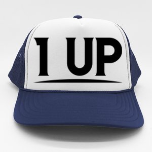 1 UP Funny Fathers Day T Trucker Hat