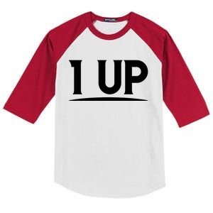 1 UP Funny Fathers Day T Kids Colorblock Raglan Jersey