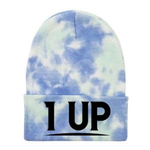 1 UP Funny Fathers Day T Tie Dye 12in Knit Beanie