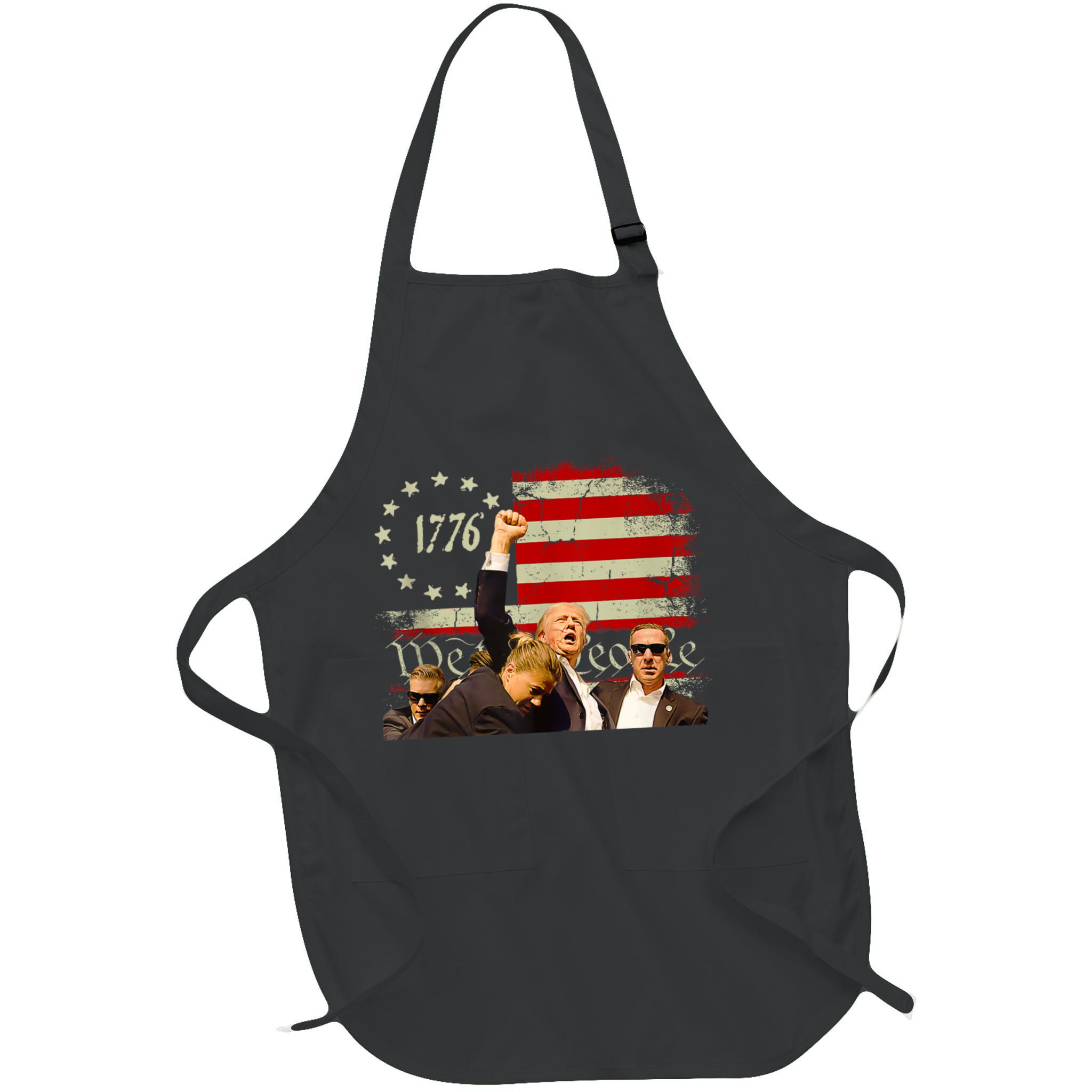 1776 Usa Flag Donald Trump 2024 Usa Election Voting Apron