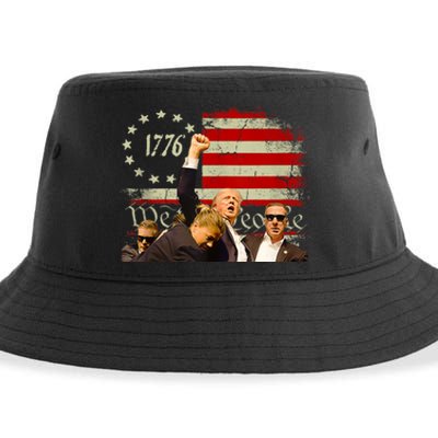 1776 Usa Flag Donald Trump 2024 Usa Election Voting Sustainable Bucket Hat