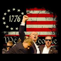 1776 Usa Flag Donald Trump 2024 Usa Election Voting Drawstring Bag