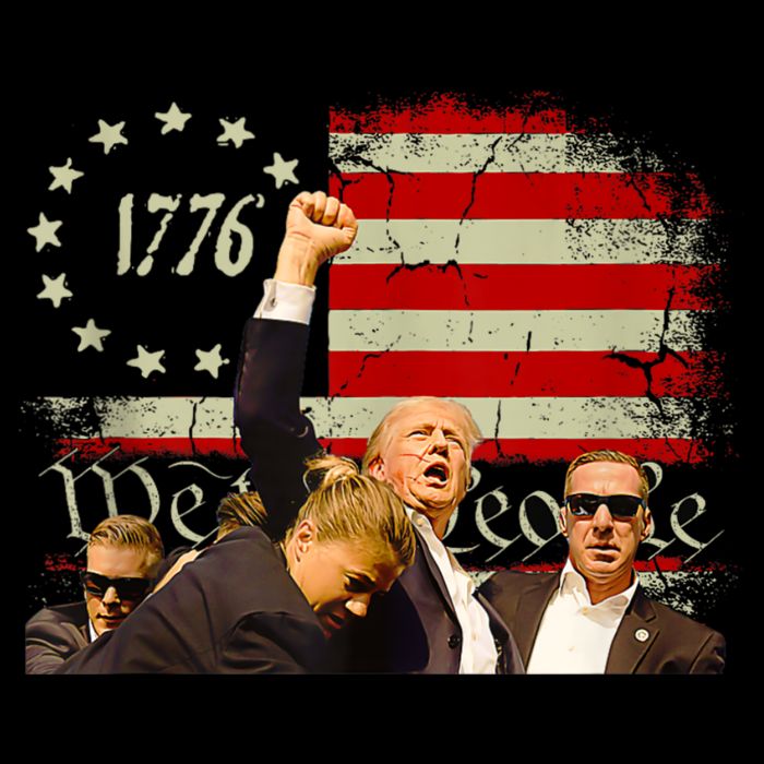 1776 Usa Flag Donald Trump 2024 Usa Election Voting Drawstring Bag