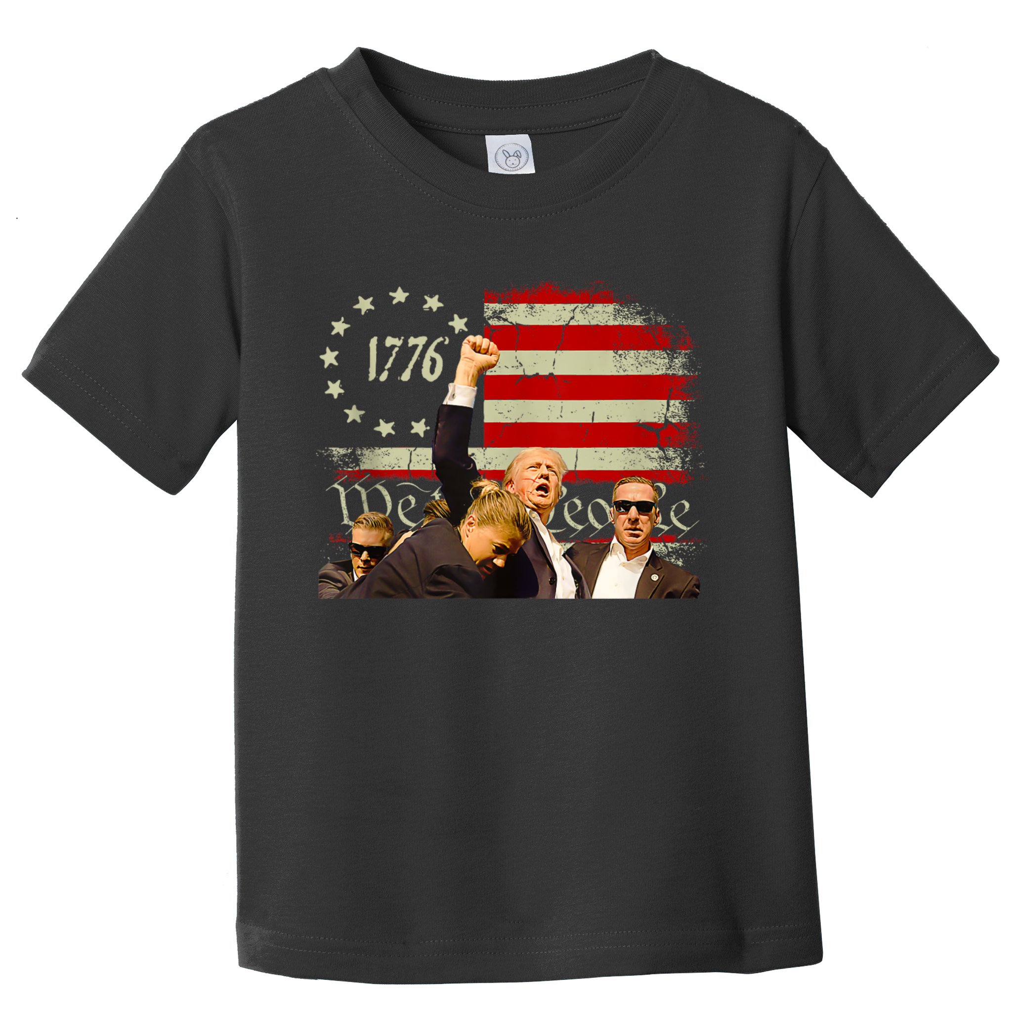 1776 Usa Flag Donald Trump 2024 Usa Election Voting Toddler T-Shirt