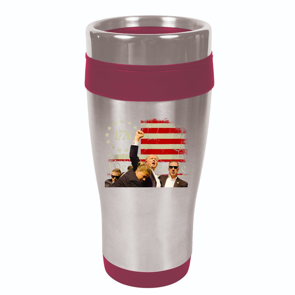 1776 Usa Flag Donald Trump 2024 Usa Election Voting 16oz Travel Tumbler