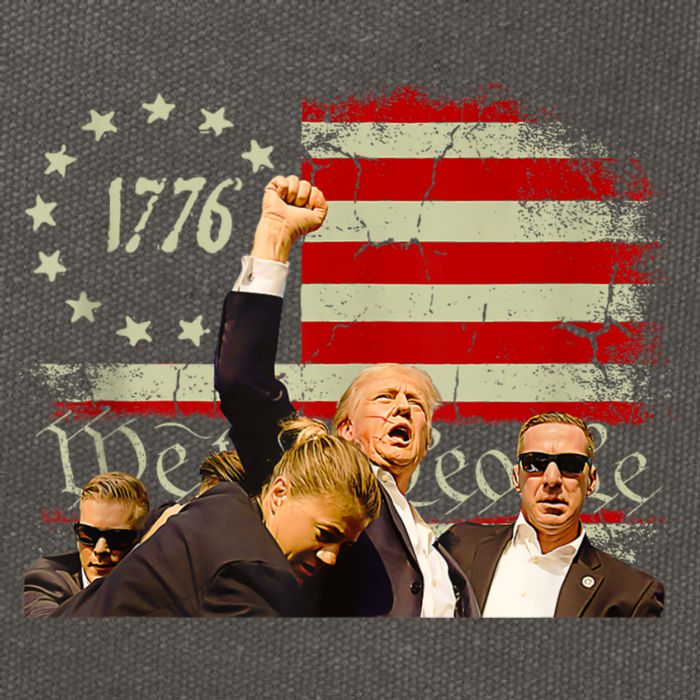 1776 Usa Flag Donald Trump 2024 Usa Election Voting Cotton Canvas Backpack