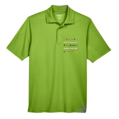 17giftingift1 Universal Holiday Pixel Art Gift Men's Origin Performance Pique Polo