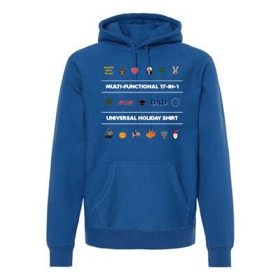 17giftingift1 Universal Holiday Pixel Art Gift Premium Hoodie