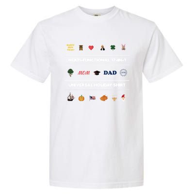 17giftingift1 Universal Holiday Pixel Art Gift Garment-Dyed Heavyweight T-Shirt