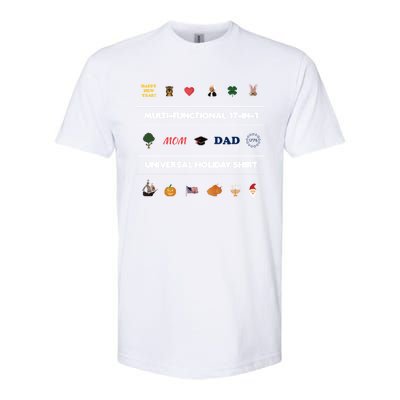 17giftingift1 Universal Holiday Pixel Art Gift Softstyle CVC T-Shirt