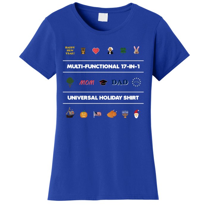 17giftingift1 Universal Holiday Pixel Art Gift Women's T-Shirt