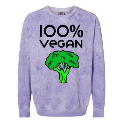 100 % Vegan Colorblast Crewneck Sweatshirt