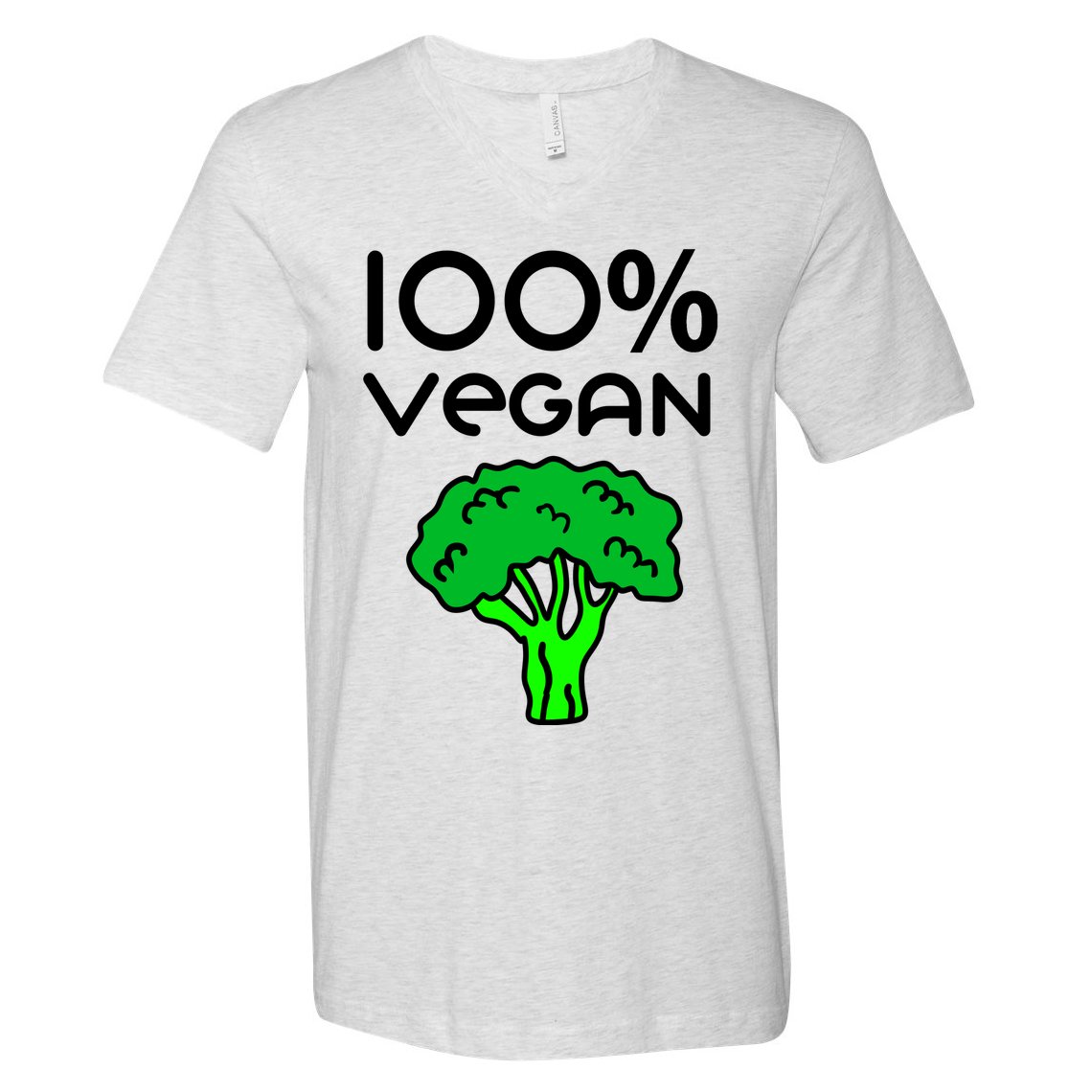 100 % Vegan V-Neck T-Shirt