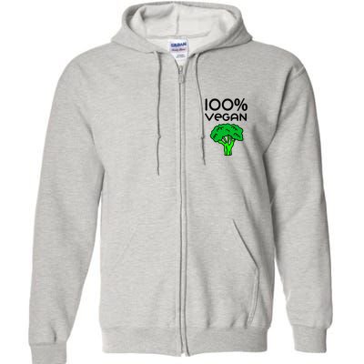 100 % Vegan Full Zip Hoodie