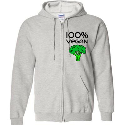 100 % Vegan Full Zip Hoodie