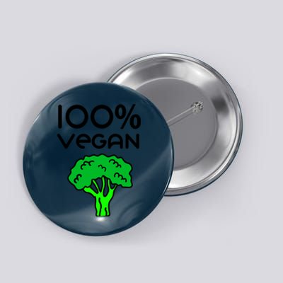 100 % Vegan Button