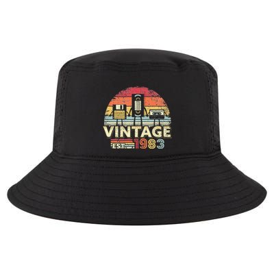 1983 Vintage Birthday Gift Funny Music Tech Humor Cool Comfort Performance Bucket Hat