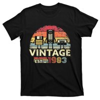 1983 Vintage Birthday Gift Funny Music Tech Humor T-Shirt