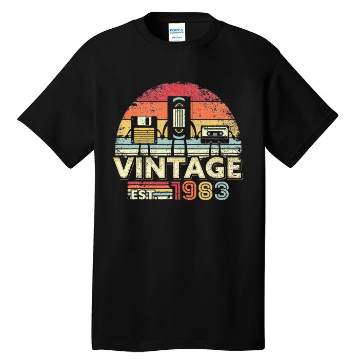 1983 Vintage Birthday Gift Funny Music Tech Humor Tall T-Shirt