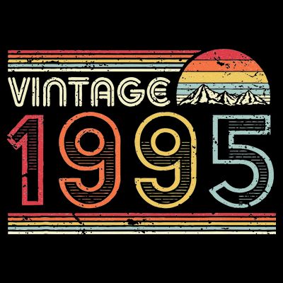 1995 Vintage, Birthday Gift. Retro Style T-Shirt