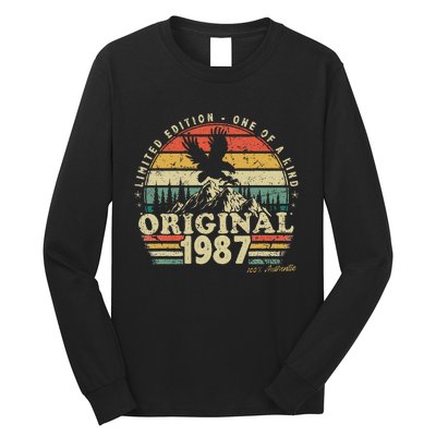 1987 Vintage Birthday Retro Limited Edition Long Sleeve Shirt