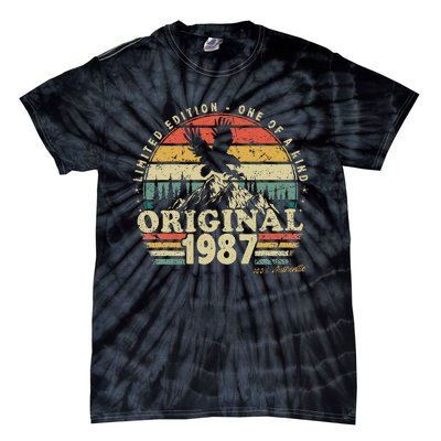 1987 Vintage Birthday Retro Limited Edition Tie-Dye T-Shirt