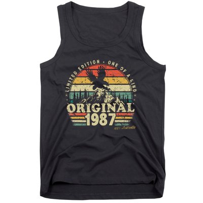 1987 Vintage Birthday Retro Limited Edition Tank Top