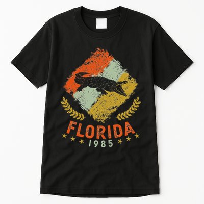 1985 Vintage Birthday Gift Florida Retro Alligator Tall T-Shirt