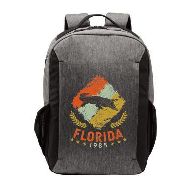 1985 Vintage Birthday Gift Florida Retro Alligator Vector Backpack