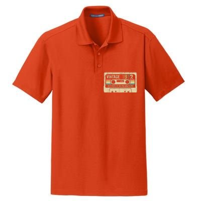 1972 Vintage Cassette Tape 50th Birthday Dry Zone Grid Polo