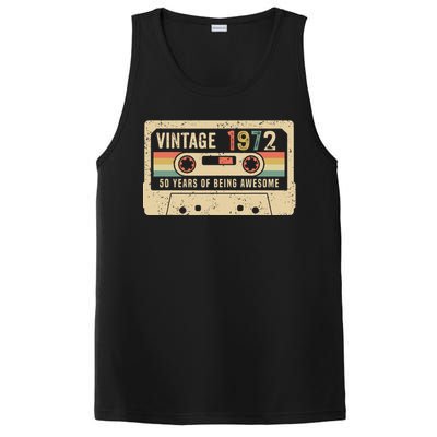 1972 Vintage Cassette Tape 50th Birthday PosiCharge Competitor Tank