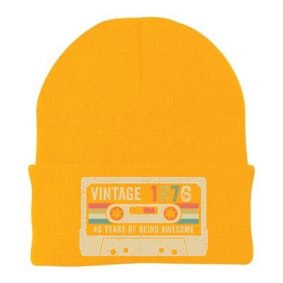 1976 Vintage Cassette Tape 46th Birthday Knit Cap Winter Beanie