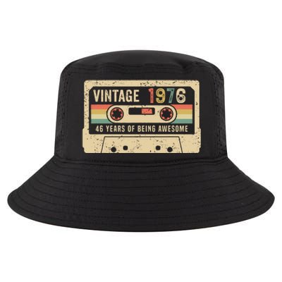 1976 Vintage Cassette Tape 46th Birthday Cool Comfort Performance Bucket Hat