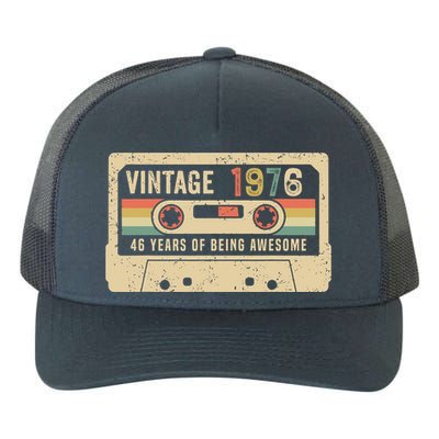 1976 Vintage Cassette Tape 46th Birthday Yupoong Adult 5-Panel Trucker Hat