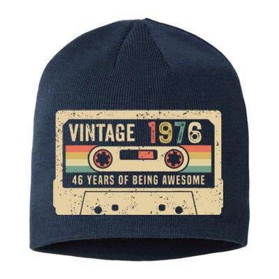 1976 Vintage Cassette Tape 46th Birthday Sustainable Beanie