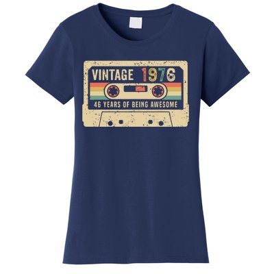 1976 Vintage Cassette Tape 46th Birthday Women's T-Shirt