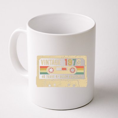 1976 Vintage Cassette Tape 46th Birthday Coffee Mug