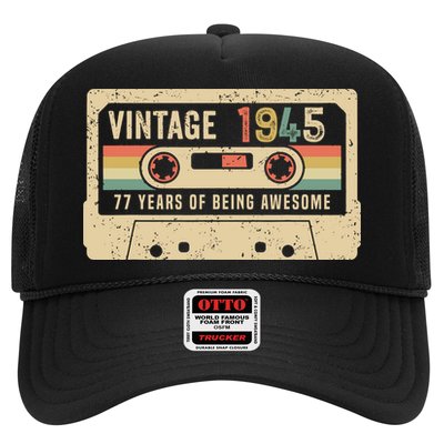 1945 Vintage Cassette Tape 77th Birthday Hat