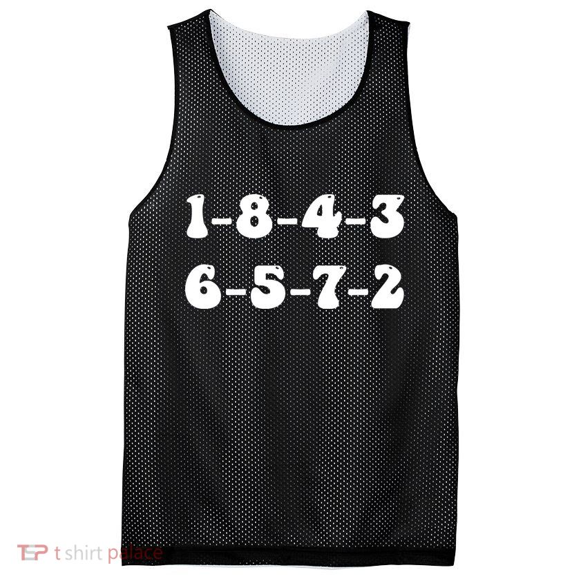 18436572 V8 Engine Firing Order Mesh Reversible Basketball Jersey Tank
